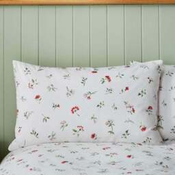 Margo Floral 144 Thread Count 100% Cotton Duvet Cover & Pillowcase Set - thumbnail 2