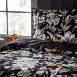 EW by Edinburgh Weavers Lavish Floral 100% Cotton Sateen Duvet Cover & Pillowcase Set - thumbnail 4