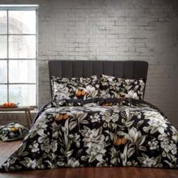 EW by Edinburgh Weavers Lavish Floral 100% Cotton Sateen Duvet Cover & Pillowcase Set - thumbnail 1