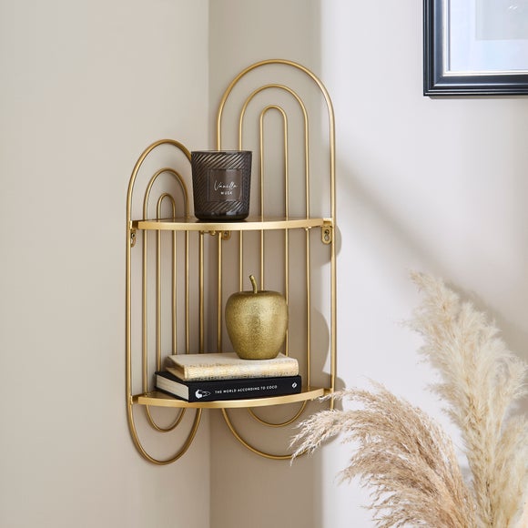 Geometric Decorative Corner Wall Shelf - image 1