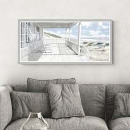 Artko Coastal Retreat by Richard MacNeil Framed Print