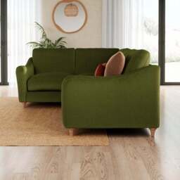 Hattie Matte Plush Velvet Corner Sofa - thumbnail 2
