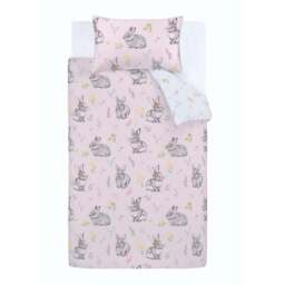 Catherine Lansfield Bunny Tails Ditsy Flowers Duvet Cover and Pillowcase Set - thumbnail 6
