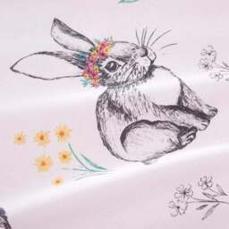 Catherine Lansfield Bunny Tails Ditsy Flowers Duvet Cover and Pillowcase Set - thumbnail 4