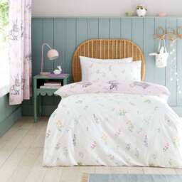 Catherine Lansfield Bunny Tails Ditsy Flowers Duvet Cover and Pillowcase Set - thumbnail 3