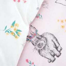 Catherine Lansfield Bunny Tails Ditsy Flowers Duvet Cover and Pillowcase Set - thumbnail 5