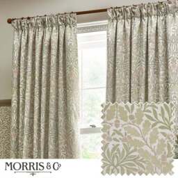 Morris & Co. Acorn Multi Jacquard Pencil Pleat Curtains - thumbnail 3