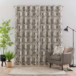 Cai Circle Jacquard Eyelet Curtains - thumbnail 4