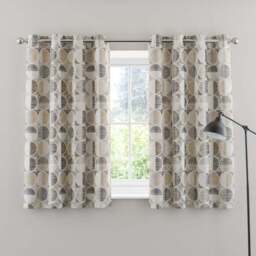 Cai Circle Jacquard Eyelet Curtains - thumbnail 5