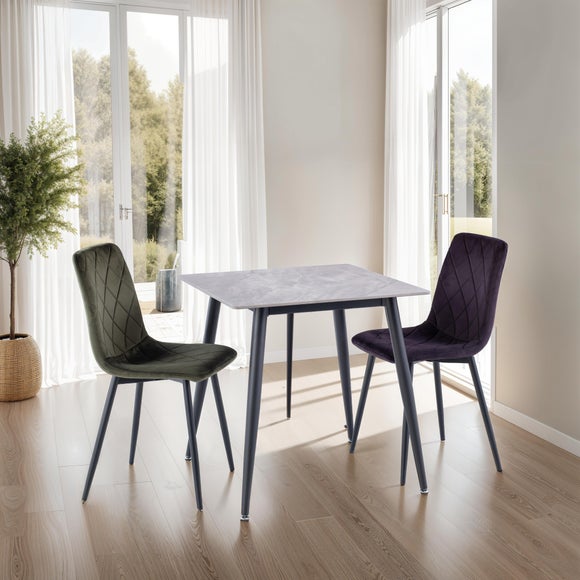 Lavina Compact Square 2 Seater Dining Table - image 1