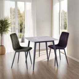 Lavina Compact Square 2 Seater Dining Table - thumbnail 1
