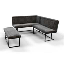 Indus Valley Athena 6 Seater Dining Table Corner Bench Set - thumbnail 2