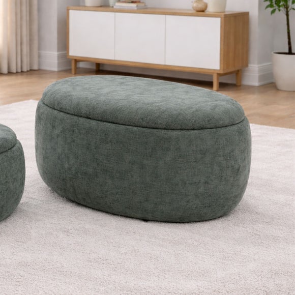 Westhill Chenille Large Storage Footstool - image 1