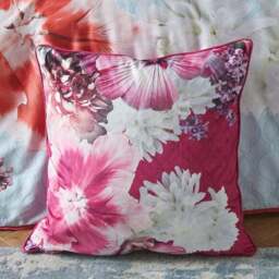 Laurence Llewlyn-Bowen Mayfair Lady Floral Square Filled Cushion - thumbnail 2