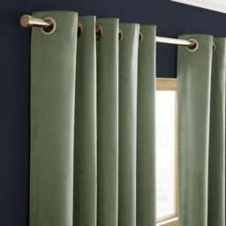 Luxe Velour Eyelet Curtains (Blackout Available) - thumbnail 1