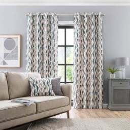 Elements Triangles Eyelet Curtains - thumbnail 2