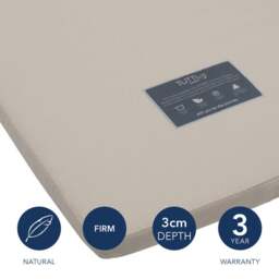 Tutti Bambini CoZee Natural Coir Fibre Bedside Crib Mattress - thumbnail 1