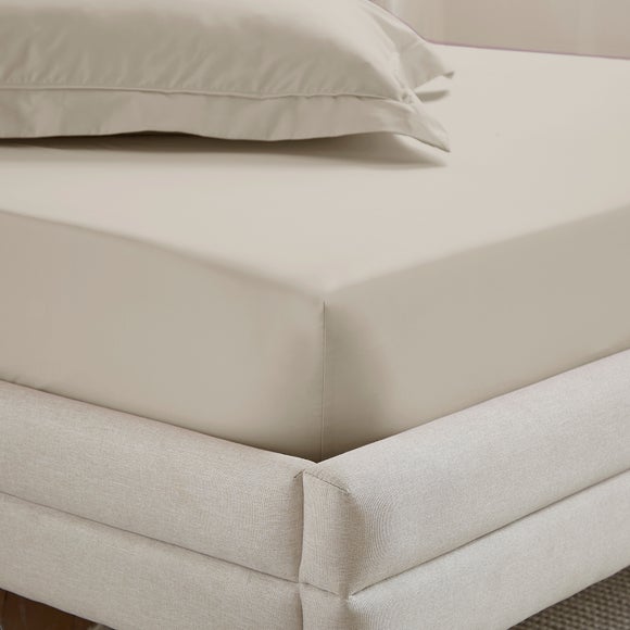 Dorma Crisp & Fresh 400 Thread Count Egyptian Cotton Percale Fitted Sheet - image 1