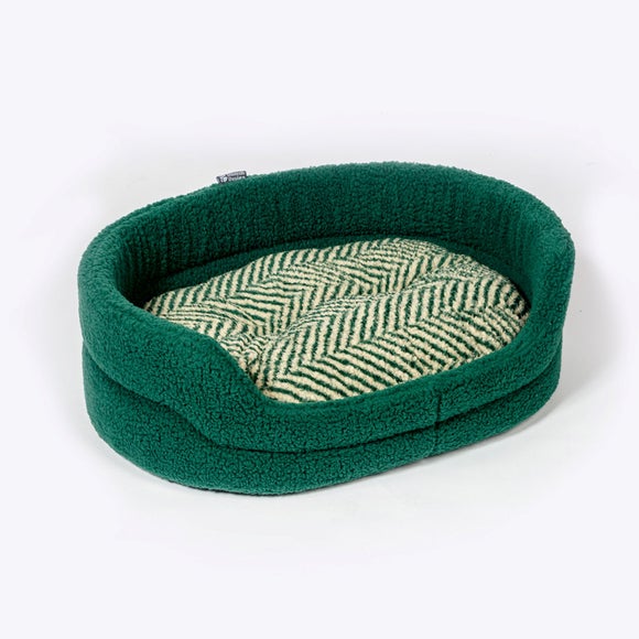 Danish Design Fleece Herringbone Slumber Dog Bed - image 1