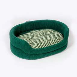 Danish Design Fleece Herringbone Slumber Dog Bed - thumbnail 1