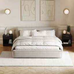 Hayes Set of 2 1 Drawer Bedside Tables - thumbnail 2