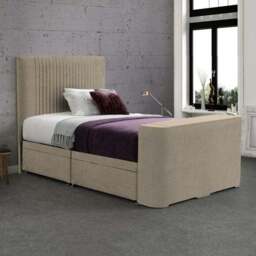 Sweet Dreams Gaia Vertical Pleated Side Lift Ottoman TV Bed - thumbnail 2