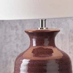 Pacific Lifestyle Helka Ribbed Reactive Glaze Table Lamp - thumbnail 2