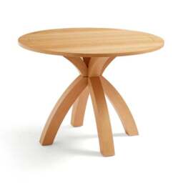 Xavi 4 Seater Round Dining Table, Oak - thumbnail 5