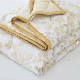 Dorma Daylesford Yellow 100% Cotton Bedspread - thumbnail 3