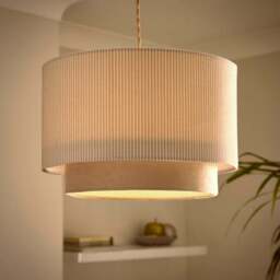 Ticking Stripe Two Tier Lamp Shade - thumbnail 2