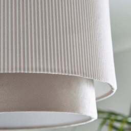 Ticking Stripe Two Tier Lamp Shade - thumbnail 4