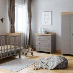 Little Acorns Classic Oak Effect Cot Bed - thumbnail 5