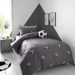 Tufted Football Duvet Cover & Pillowcase Set - thumbnail 1