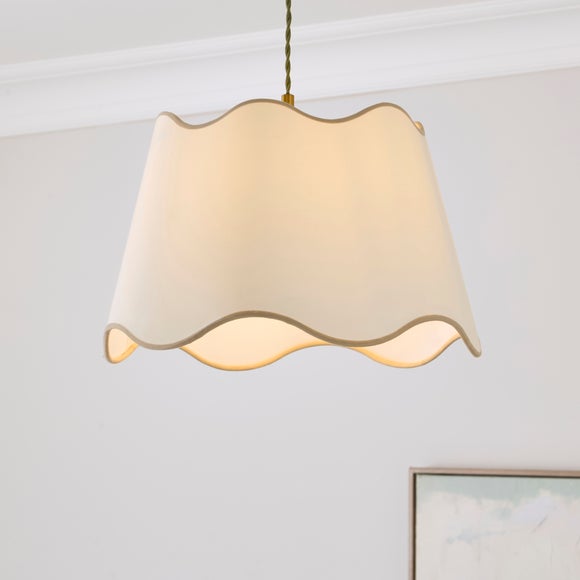 Scalloped Edge Easy Fit Lamp Shade - image 1