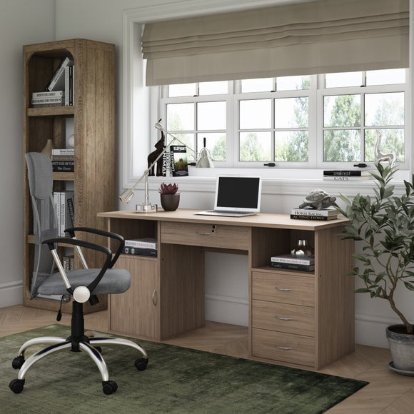 Orlando Office Chair Grey, Faux Leather - image 1