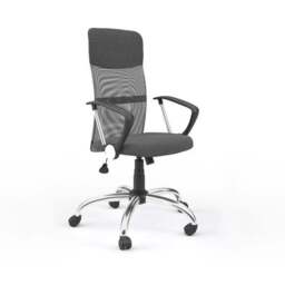 Orlando Office Chair Grey, Faux Leather - thumbnail 2
