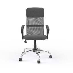 Orlando Office Chair Grey, Faux Leather - thumbnail 5