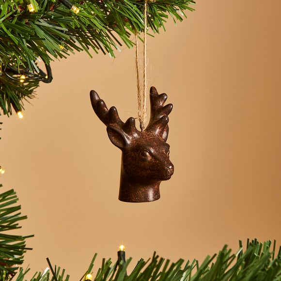 Brown Ceramic Deer Hanging Decoration - image 1