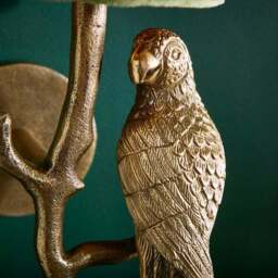 Gold Parrot Plug In Wall Light - thumbnail 2