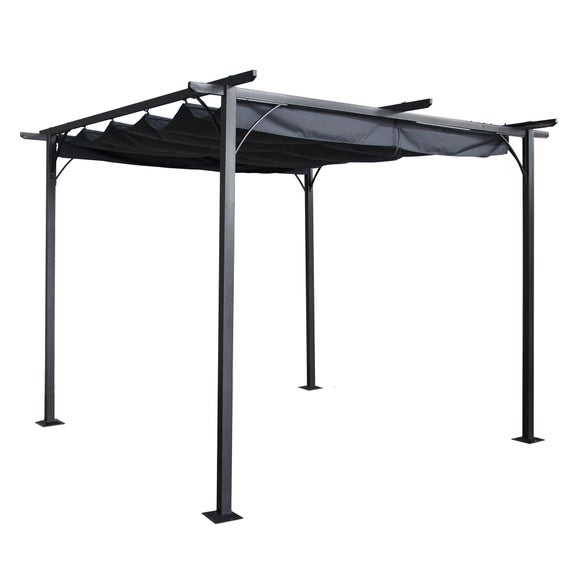 Prague 3.5m x 3.5m Grey Pergola - image 1