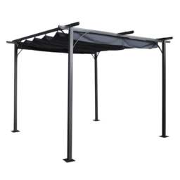 Prague 3.5m x 3.5m Grey Pergola - thumbnail 1