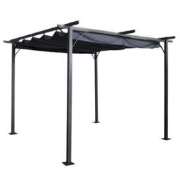 Prague 3.5m x 3.5m Grey Pergola - thumbnail 2