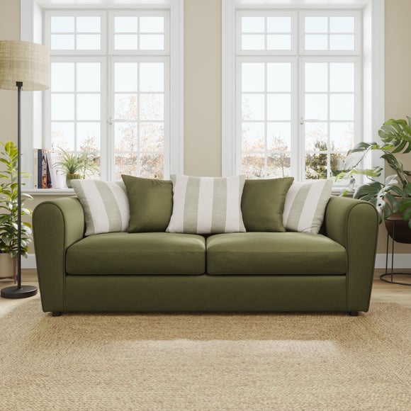 Blake Opulent Velvet Stripe Combo 3 Seater Sofa - image 1