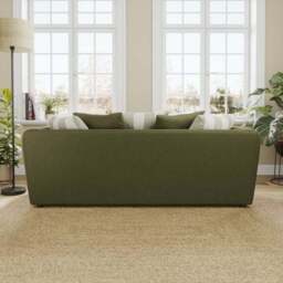 Blake Opulent Velvet Stripe Combo 3 Seater Sofa - thumbnail 2