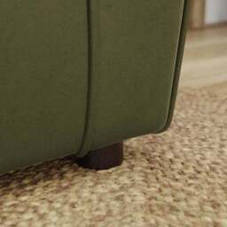 Blake Opulent Velvet Stripe Combo 3 Seater Sofa - thumbnail 5