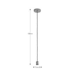 Charlie Industrial Adjustable Pendant Flex Ceiling Light Cable - thumbnail 6