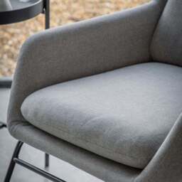 Floris Metal Frame Fabric Accent Chair - thumbnail 2