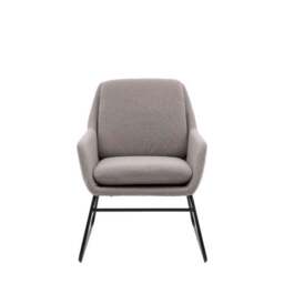 Floris Metal Frame Fabric Accent Chair - thumbnail 4