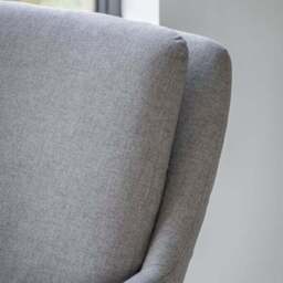 Floris Metal Frame Fabric Accent Chair - thumbnail 3