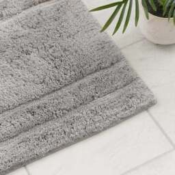 Luxury Cotton Textured Stripe Shower Mat - thumbnail 2